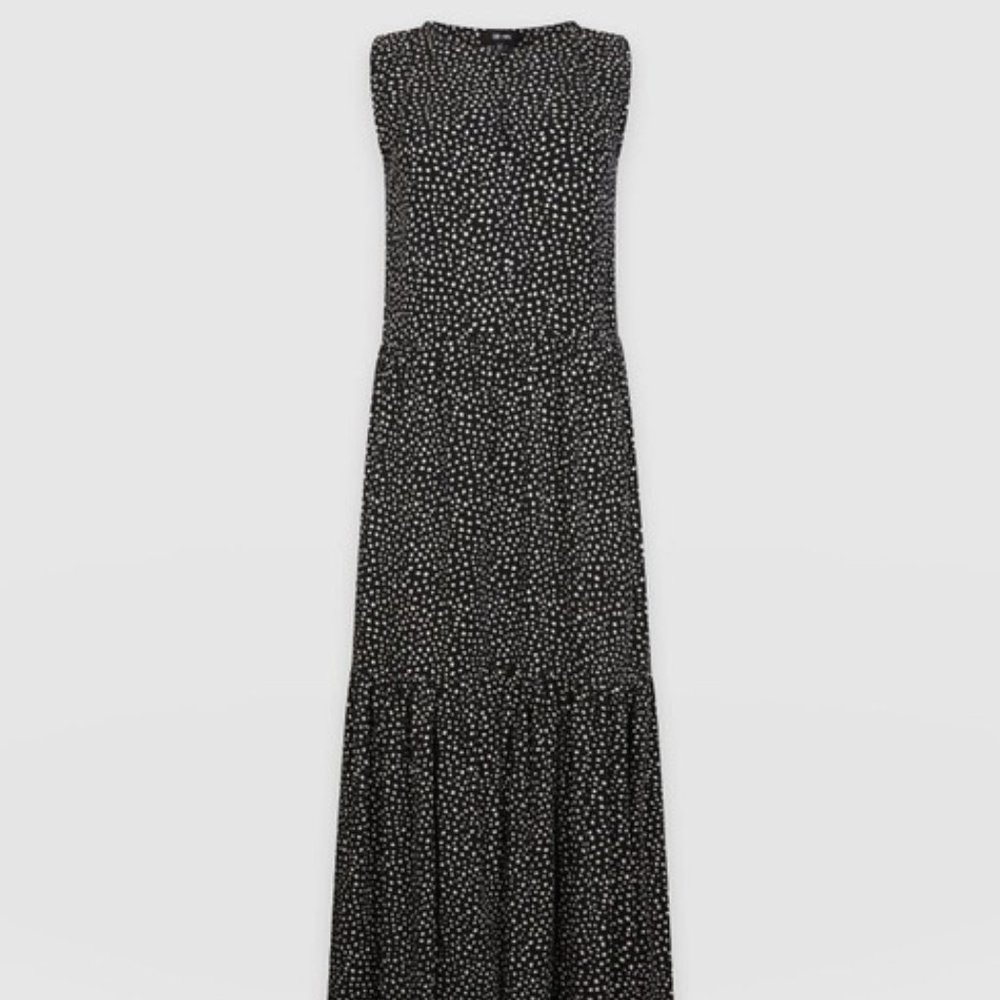 Saint + Sofia Polka Dot Maxi Dress